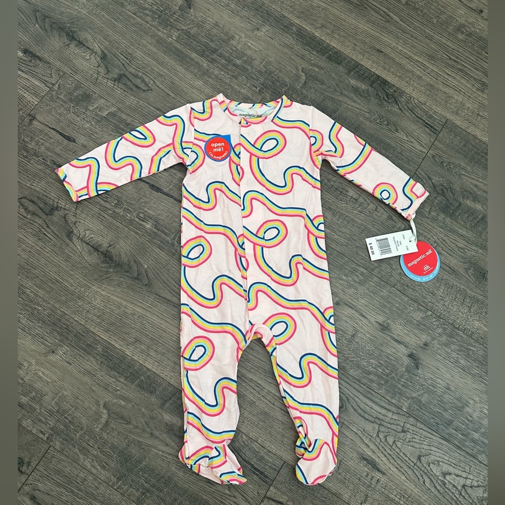 NWT Magnetic me footie modal (3-6M)